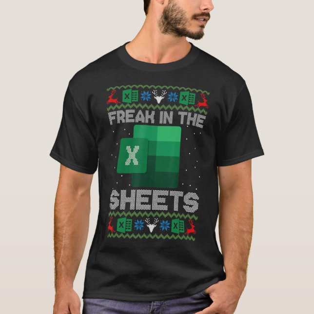 Freak in the Sheets Excel Uggg Christmas Sweater_1 T-Shirt (Vorderseite)