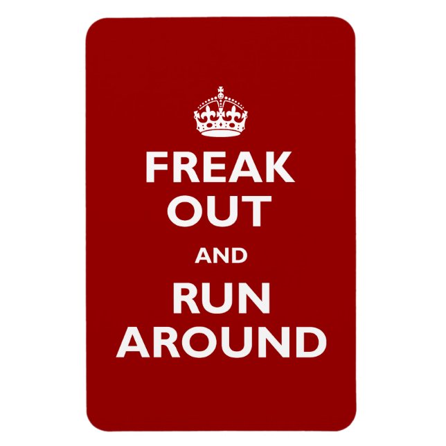 Freak Out & Run Magnet (Vertikal)