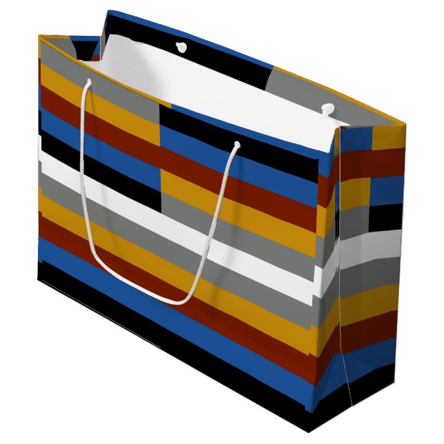 Freak Pride Flag Große Geschenktüte (Vorderseite Schrägansicht)
