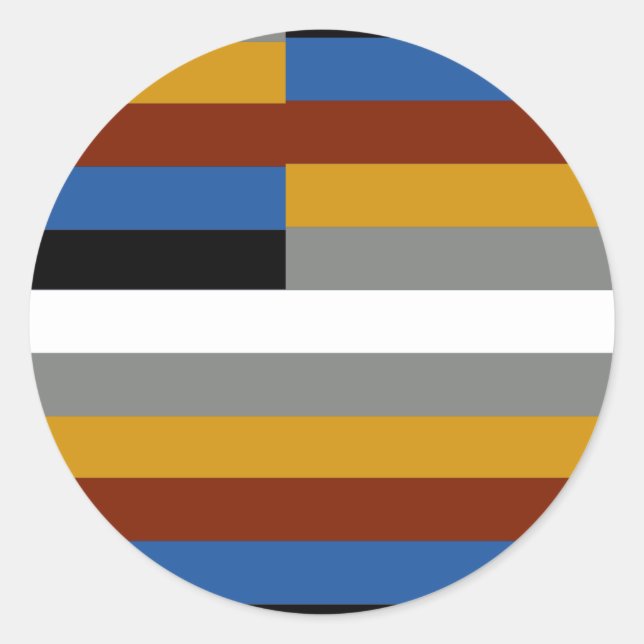 Freak Pride Flag Runder Aufkleber (Vorderseite)