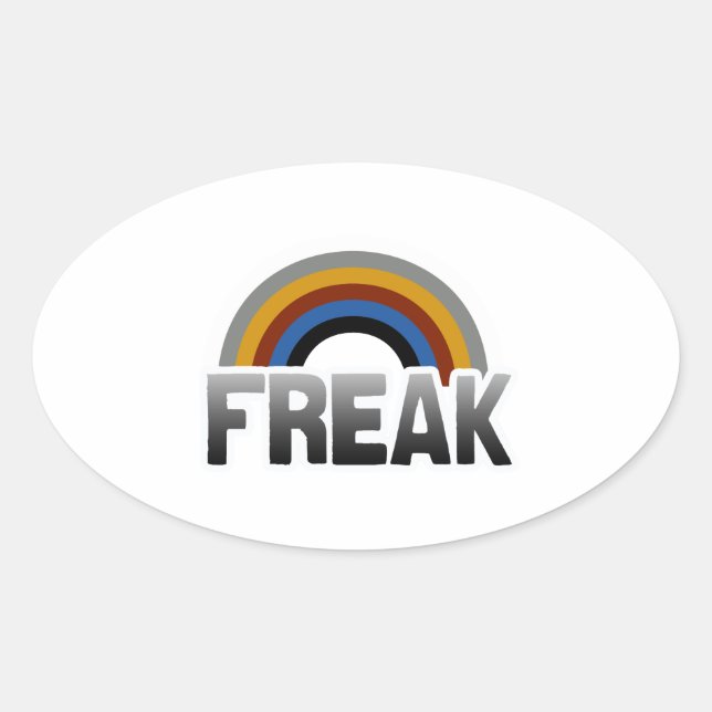 Freak Pride Ovaler Aufkleber (Vorderseite)