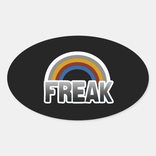 Freak Pride Ovaler Aufkleber (Vorderseite)