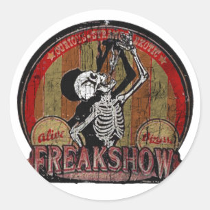 Freak Show Runder Aufkleber