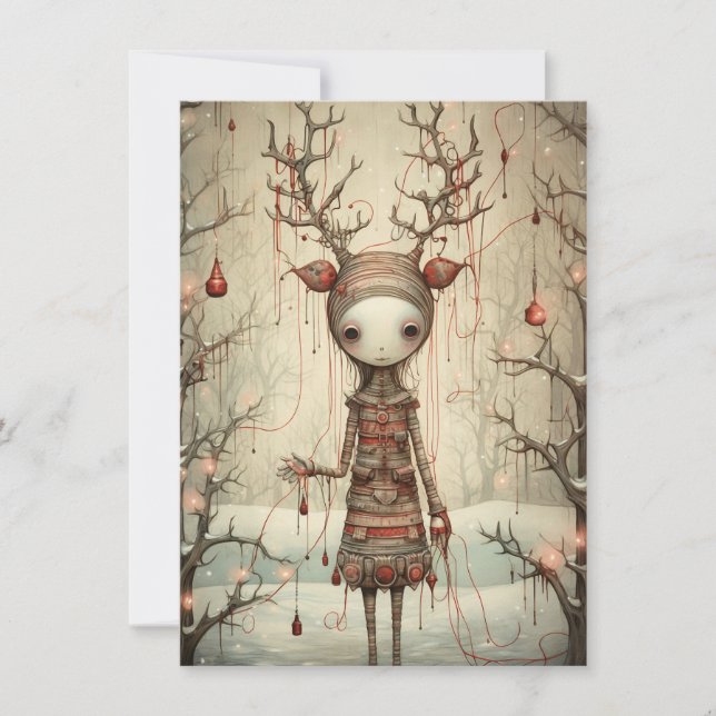 Freak Show Weihnachtskarten Feiertagskarte (Vorderseite)