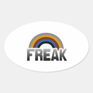 Freak Stolz Ovaler Aufkleber
