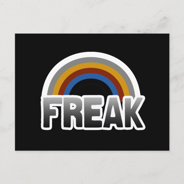 Freak Stolz Postkarte (Vorderseite)