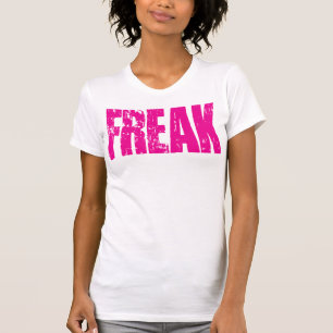 FREAK-T - Shirt - rosa Text