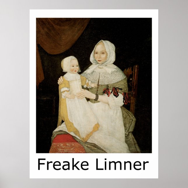 Freake Limner Mrs. Elizabeth Freake und Baby Mary Poster (Vorne)