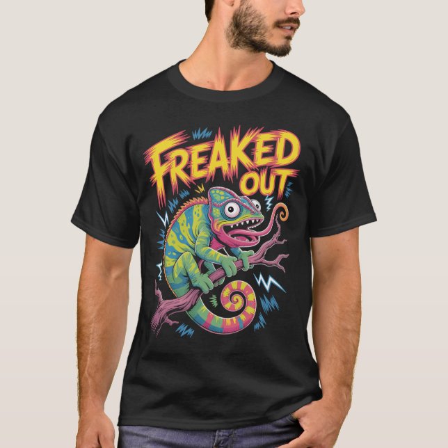 Freaked Out Chamäleon Shirt (Vorderseite)