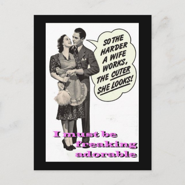 "Freakin entzückend " Postkarte (Vorderseite)