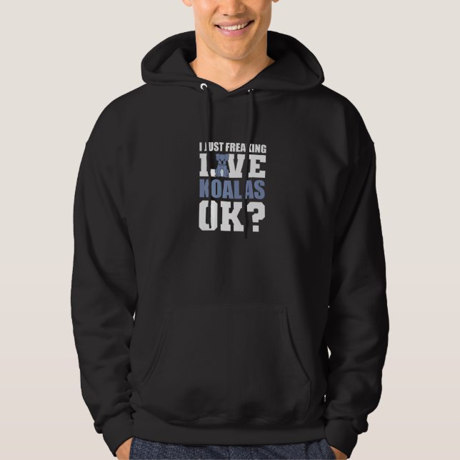 Freaking Love Koalas Animal Advocate Premium Hoodie (Vorderseite)