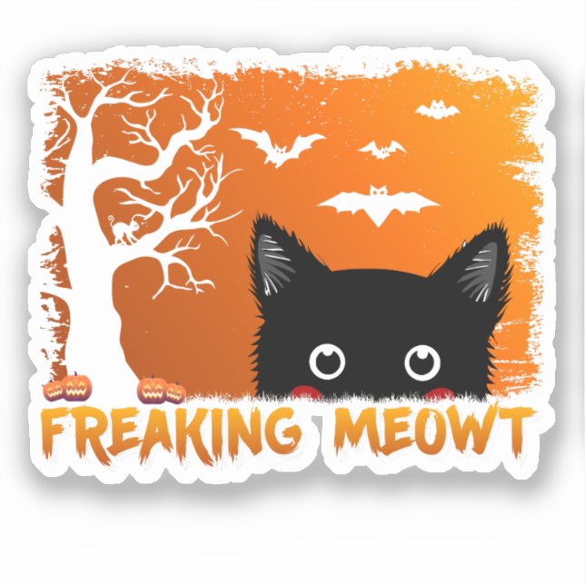 Freaking Meowt Aufkleber (Vorderseite)