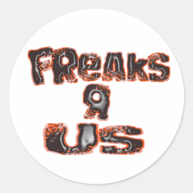 FreaksR Runder Aufkleber (Vorderseite)