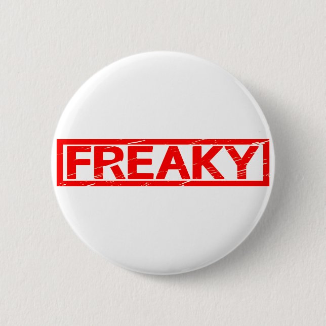 Freaky Briefmarke Button (Vorderseite)