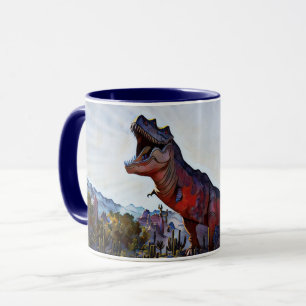 Freaky Dinosaur im WüstenArt Tasse Cup