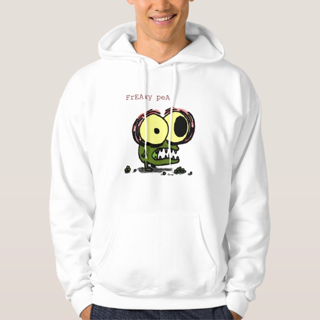 Freaky Erbsen-Shirts Hoodie (Vorderseite)