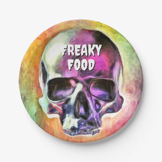 Freaky Food. Papierteller (Vorderseite)