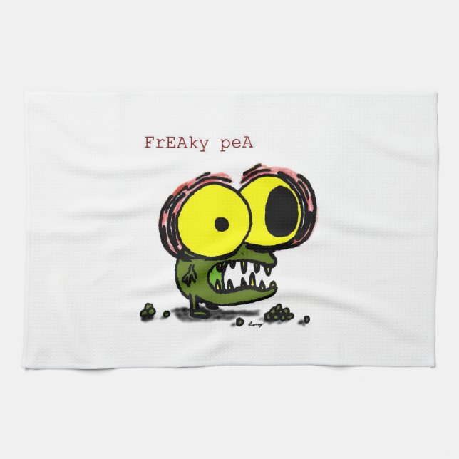 Freaky Pea Kitchtuch Handtuch (Horizontal)