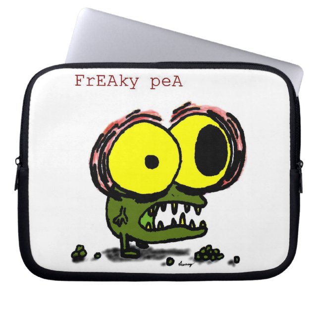 Freaky Pea Laptop Sleeve (Vorderseite)