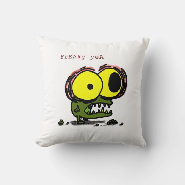 Freaky Pea Pillow Kissen (Vorderseite)
