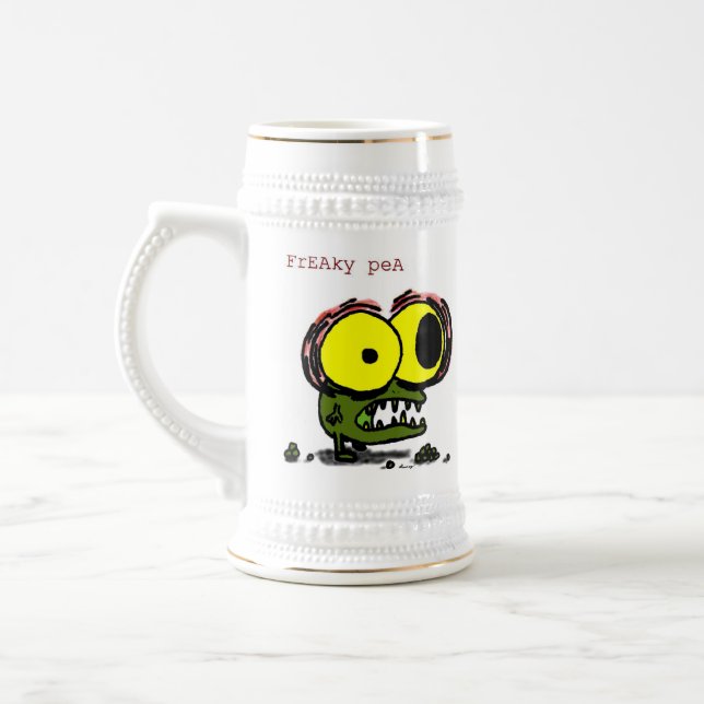 Freaky Pea Stein Bierglas (Links)