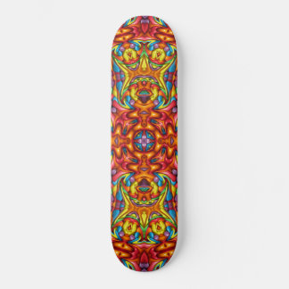 Freaky Tiki Rot Vintage-Fraktal-Kaleidoskop Skateboard