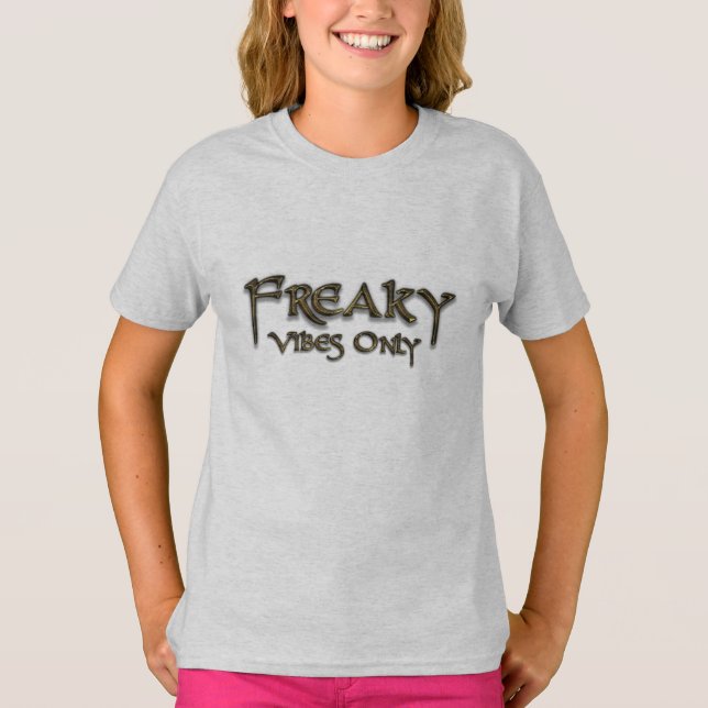 "Freaky Vibes Only"-dgn1 by Maaya Prints, Kids' T-Shirt (Vorderseite)