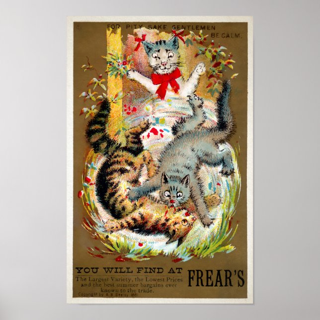 Frears Cat Trade Card #4 (von 6) Poster (Vorne)