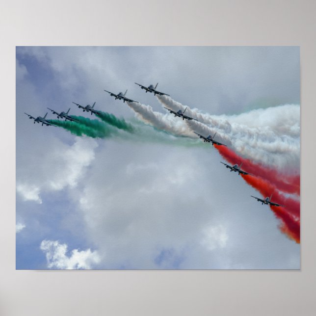 Frecce Tricolori Canvas Print Poster (Vorne)