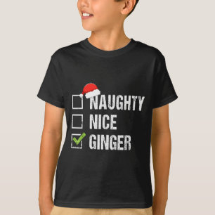 Frech Nett Ingwer Rotkopf Weihnachtsmann Hut Irisc T-Shirt