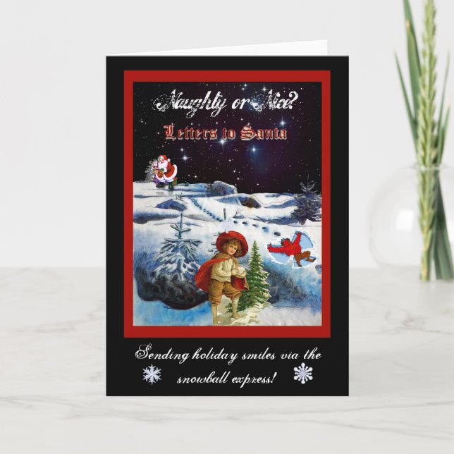 Frech oder Nizza Feiertagskarte (Vorderseite)