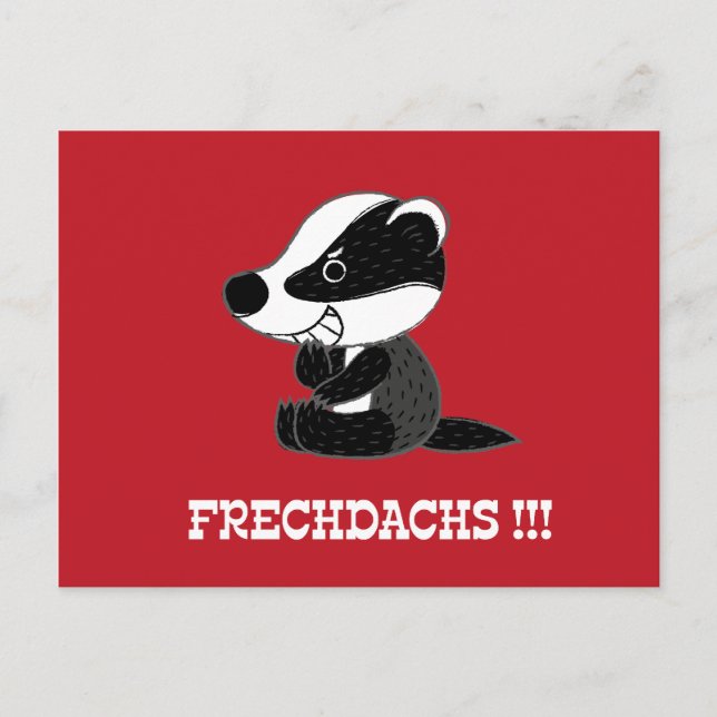 Frechdachs Postkarte (Vorderseite)