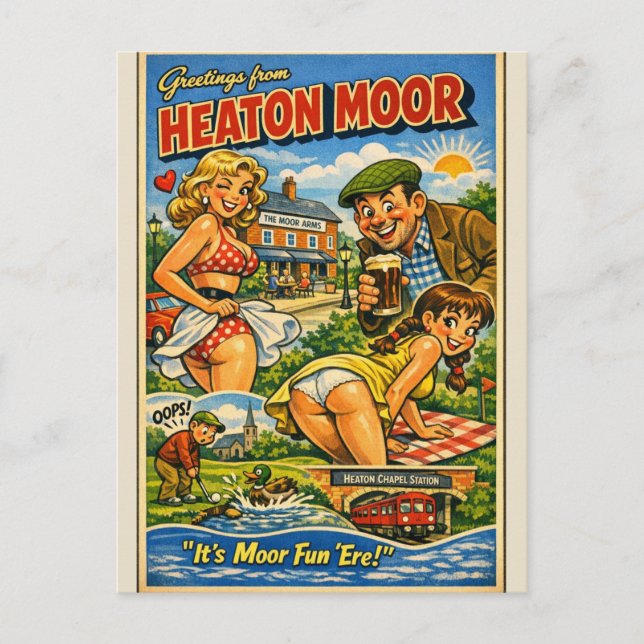Freche Classic Heaton Moor Postkarte (Vorderseite)