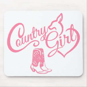 Freche Cowgirl Prinzessin Country Pferd Line Dance Mousepad
