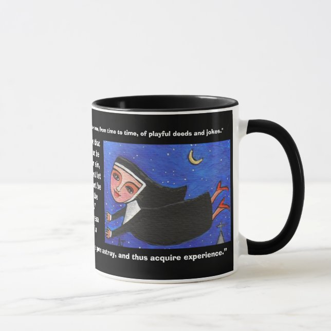 Freche Fliegen-Nonne - Tasse Zitate (Rechts)