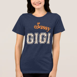 Freche Gigi Pünktchen-Oma Tri-Blend Shirt