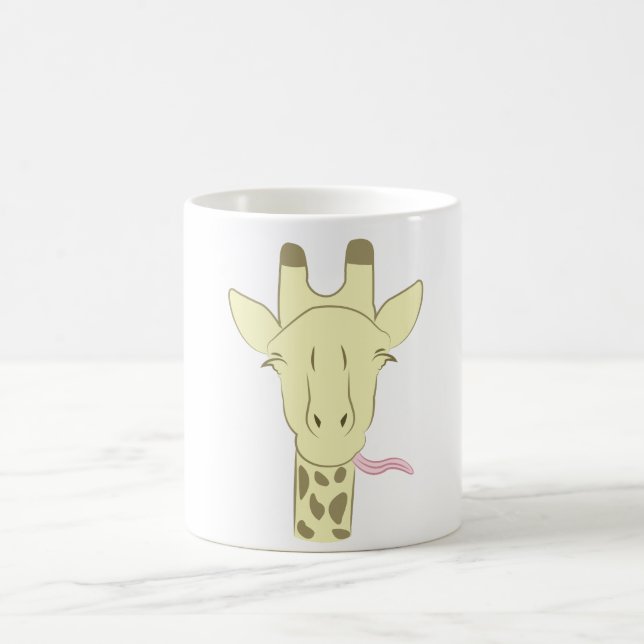 Freche Giraffen-Kaffeetasse Tasse (Mittel)