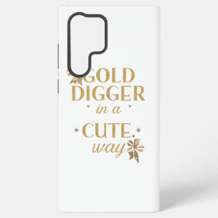 Freche Gold-Typografie mit floralen Schleifen Samsung Galaxy Hülle