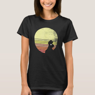 Freche Huhn Retro Sonnenuntergang Huhn T-Shirt