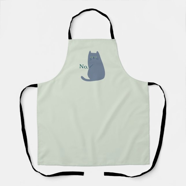 Freche Katze Lustig Schürze (Vorderseite)
