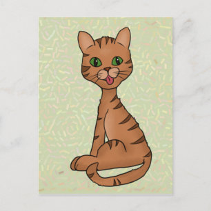 Freche Katze Postkarte