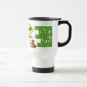 Freche kleine Biber-Tasse Reisebecher