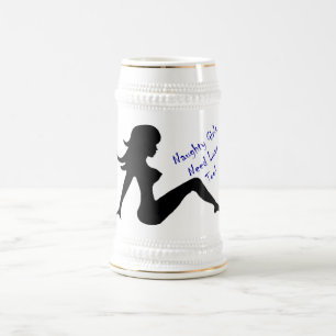 Freche Mädchen-Bedarfs-Liebe auch! Bierglas