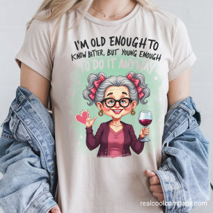 Freche Oma Alt Genug Mach's Trotzdem Tri-Blend Shirt