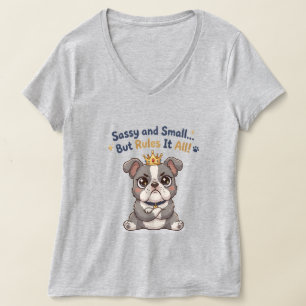 Freche und kleine Hundekrone T-Shirt