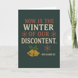 Freche Weihnachts-Shakespeare-Zitate Karte