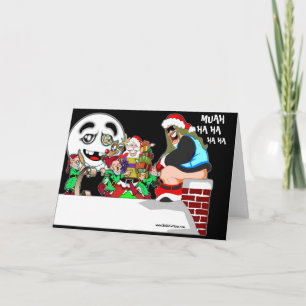 Freche Weihnachtskarte Feiertagskarte