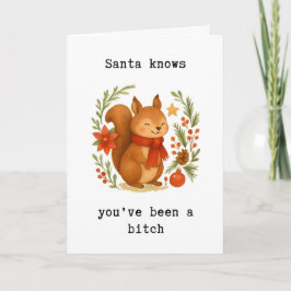 Freche Weihnachtskarte, Lustige Feiertagskarte, Un Karte