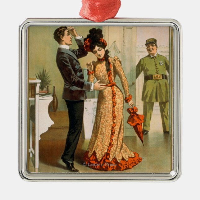 Frecher Anthony "an es wieder" Theater-Plakat Ornament Aus Metall (Vorne)