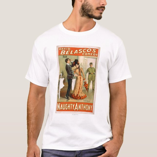 Frecher Anthony "an es wieder" Theater-Plakat T-Shirt (Vorderseite)